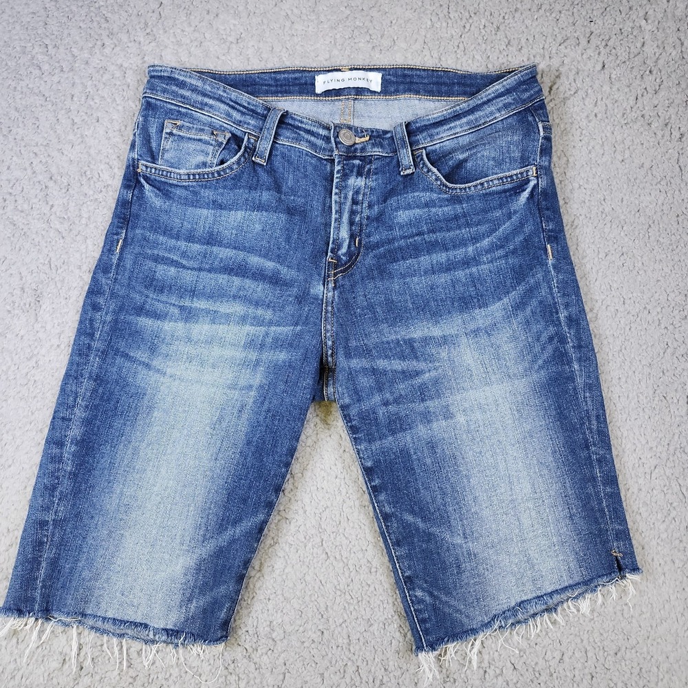 Flying Monkey Jean Shorts Women's Size 27 Bermuda Cut Off
